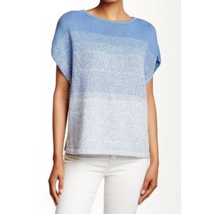 VINCE short sleeve textured sweater